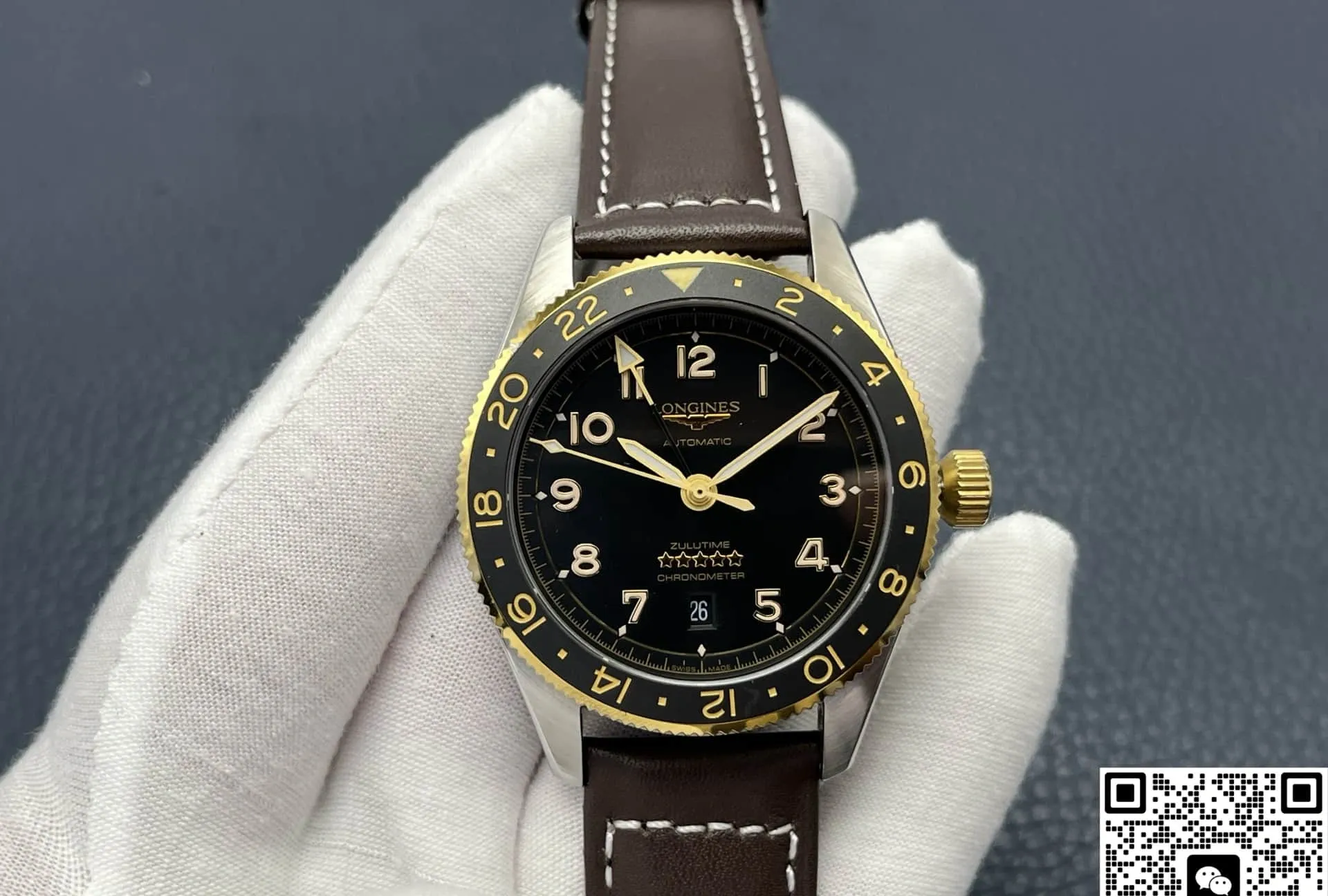 LG Factory Longines Spirit L3.812.5.53.2 1:1 Best Edition Replica Watch